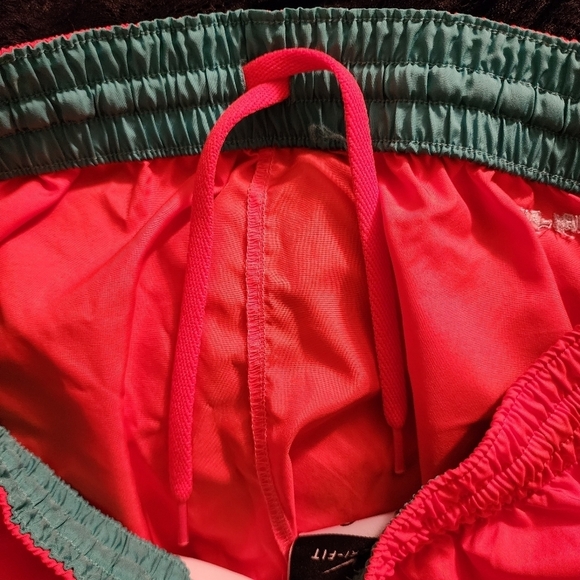 Nike Dri-Fit Orange Teal Lined Athletic Running Shorts Women's Small S Cute EUC - Picture 6 of 9